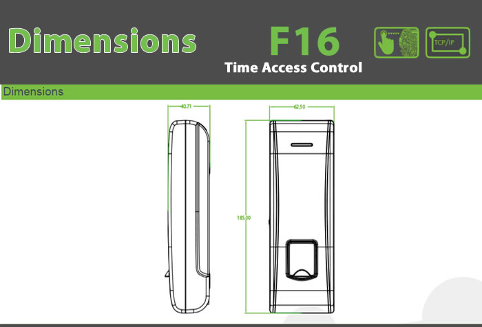 f16 biometric Fingerprint reader device